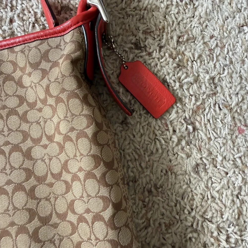 Coach Legacy Signature Stripe Bag